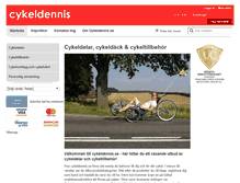 Tablet Screenshot of cykeldennis.se